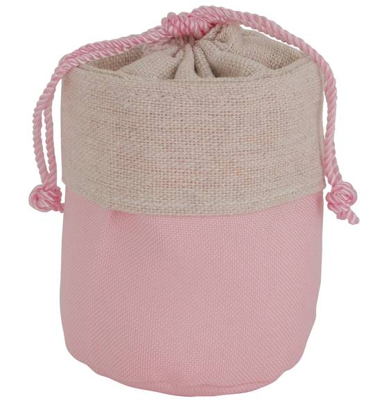 Sacchetto portaconfetti bicolore rosa nascita Femminuccia 2025